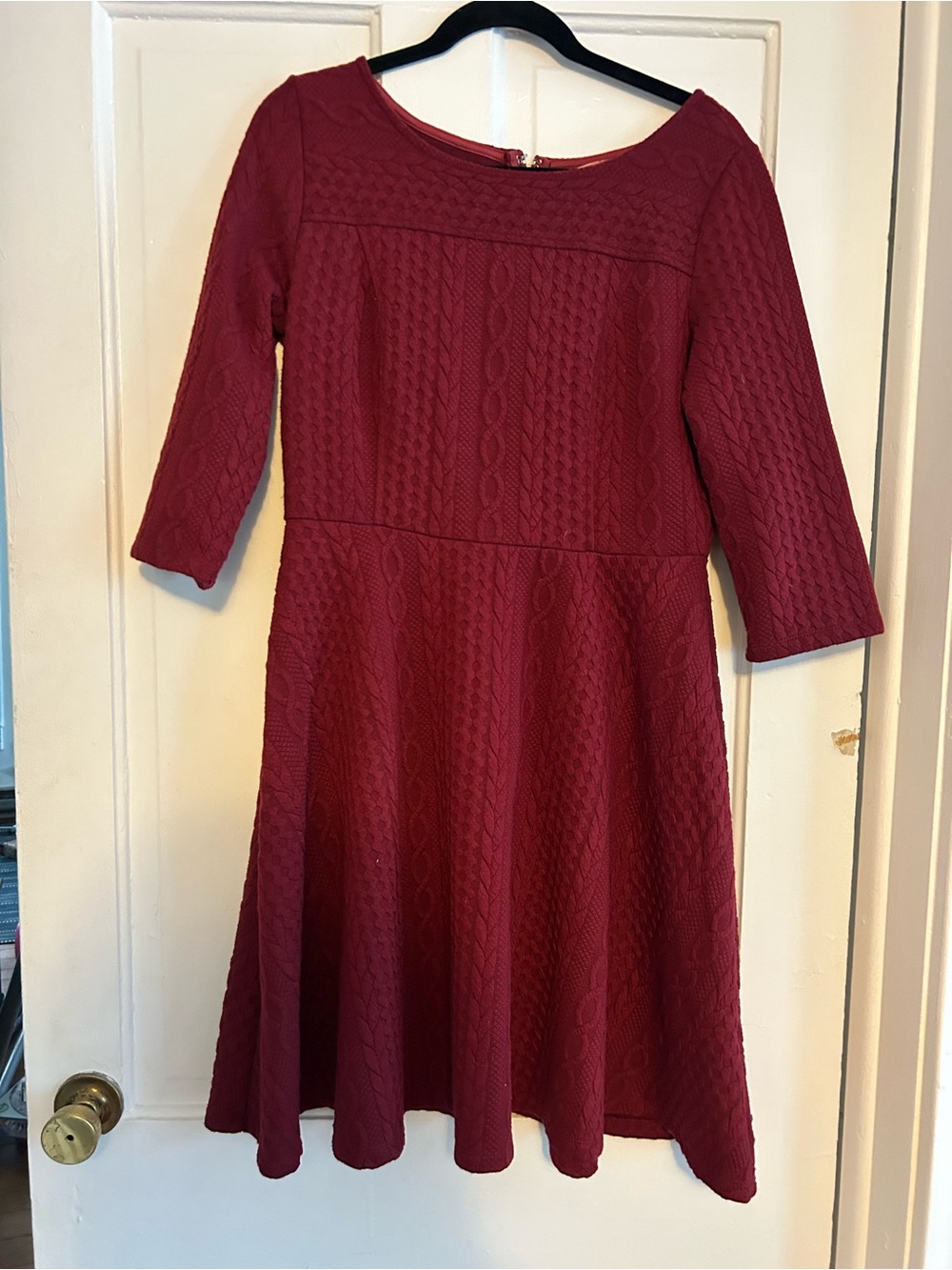ModCloth Heavy Knit Long Sleeve Dress